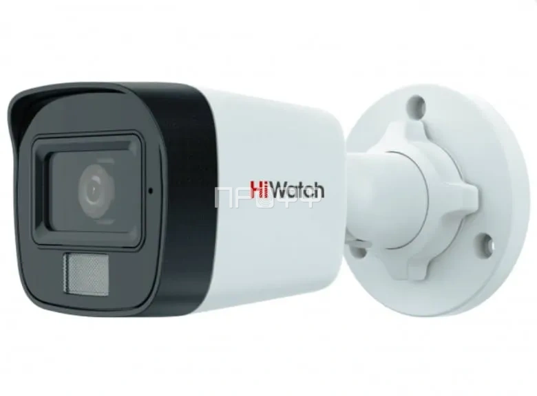 DS-T200A(B) (2.8mm) 2Мп уличная цилиндрическая HD-TVI камера с гибридной подсветкой EXIR/LED до 30/20м и встроенным микрофоном (AoC)