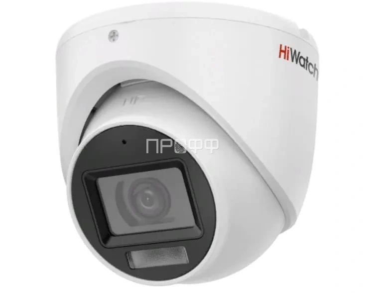DS-T203A(B) (2.8mm) 2 Мп уличная купольная HD-TVI камера с гибридной подсветкой